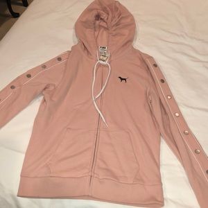 PINK Full zip sweater. NWT